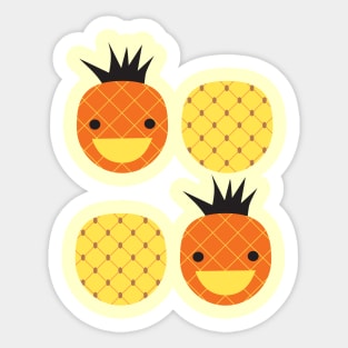 Happy Pineapples I Sticker